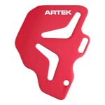 Protection maitre cylindre PLATINE ENTRAXE ALU CNC ROUGE