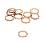 Joint de vidange RONDELLE COPPER WASHERS CUIVRE PLAT DIAM 14x20 1,50 mm BLISTER 10 PIECES PRO SERIES