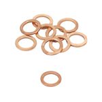 Joint de vidange RONDELLE COPPER WASHERS CUIVRE PLAT DIAM 8x12 1 mm BLISTER 10 PIECES PRO SERIES