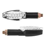 Clignotant MOTO FUKA 15 LEDS BASE ABS TRANSPARENT - L 95mm - H 30mm 30mm HOMOLOGUE ECE PAIRE