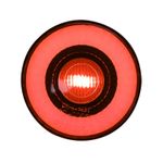 Feux arrière FEU MOTO UNIVERSEL VINTAGE A LEDS COUVERCLE FUME 3 FILS HOMOLOGUE CE