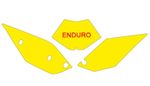 Fonds de plaque jaune
