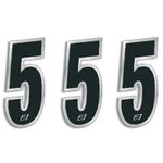  Racing Numbers - 15x7 cm Nummern