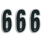  Racing Numbers - 15x7 cm Nummern