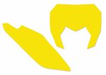  Plate Stickers Yellow Nummerplaatachtergrond