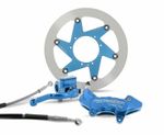 Kit complet freinage Kit freinage complet Top Race roue 16.5'' étrier Aerotec® axial 6 pistons - bleu