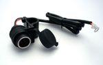 Adaptateur allume cigare avec fixation guidon 12V