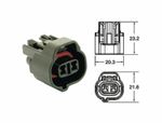 Connectique femelle série 090 SMTO type origine 2 voies noir - 5 pcs