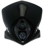  NUMMERBORD+VOORLAMP VIPER ZW Koplampplaat