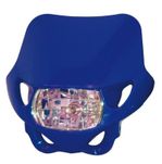 Plaque phare Enduro bleu 12V/35W