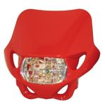 Plaque phare Enduro rouge 12V/35W