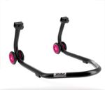  Home Track hinten Aufnahmen in V-Form mattschwarz Räder rosa Krücke