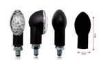 Clignotant s Oval LED noir