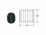 Connectique Joints silicone plein 090 SMTO Ø1,7mm noir - 50pcs