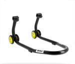  front Home Track matte black yellow wheels Stand