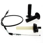  HANDVATKIT LTR450 '06 CR - PRO GRIJZE GRIPS VOOR ORIG INJECT CDE Gashendel