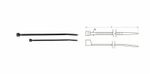 Svorky Kabelové svorky nylon 4,6x100mm černé 100 kusů