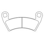 Plaquettes de freins métal fritté - 1229ATV1