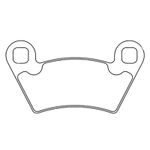 Plaquettes de freins métal fritté - 1230ATV1