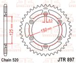 Kit chaine JT 520 ZVX3 - 16/42 - 114 Couronne acier standard