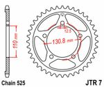 Kit chaine JT 525 MVXZ2 - 17/45 - 120 Couronne acier standard