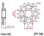 Kit chaine JT 525 MVXZ2 - 16/42 - 124 Couronne acier standard