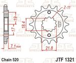 Kit chaine JT 520 SROZ2 - 14/36 - 108 Couronne acier standard