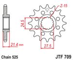 Kit chaine JT 520 SRX2 - 14/36 - 108 Couronne acier standard