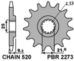 Kit chaine PBR 520SROZ2 - 14/48 - 114 Couronne acier standard