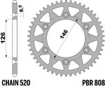Kit chaine PBR 520 SRX2 - 15/44 - 112 Couronne acier standard