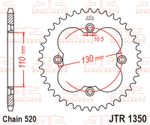  JT 520 SRX2 - 14/38 - 94 Teräskruunu standard Ketjusetti