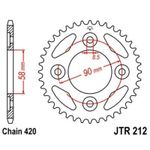 Kit chaine JT 420 SR - 15/34 - 98 Couronne acier standard