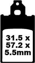  Organische basis Remblokken