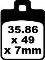  Geperst Metaal Remblokken