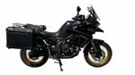  Zwart aluminium - de set 38/32 L - Inclusieve steun Zijkoffer