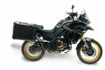  Zwart aluminium - de set 38/32 L - Steun inbegrepen Zijkoffer