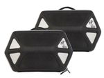 Sacoches cavalières Kit complet Royster Speed pour support C-Bow - noir avec fermeture éclair grise