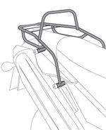  tubular - schwarz Halterung für Topcase