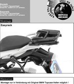 Support top case Easyrack pour porte bagage d'origine - noir