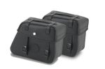 Sacoches cavalières Kit complet Rugged Cutout 19 l + système de fermeture rapide - noir