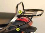 Support top case tubulaire - noir