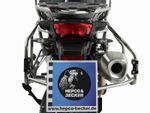  Cutout for Xplorer 40/37 litre luggage - Stainless steel Side case holder