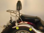  - chrome Sissy bar
