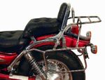 Support top case avec support de valises latérales - chrome