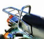 Support top case tubulaire - chrome