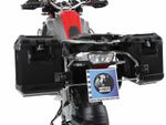 Valise Xplorer avec support Cutout - noir/Acier inoxydable