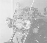 Feux Twinlight (route) avec support et câble - chrome