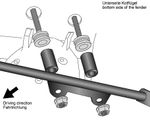 Kit de fixation Bagagerie Pour renfort de support top case sans support de valises - noir