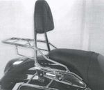 Porte Bagage avec sissybar - chrome
