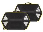 Sacoches cavalières Kit complet Royster Speed pour support C-Bow - noir avec fermeture éclair jaune
